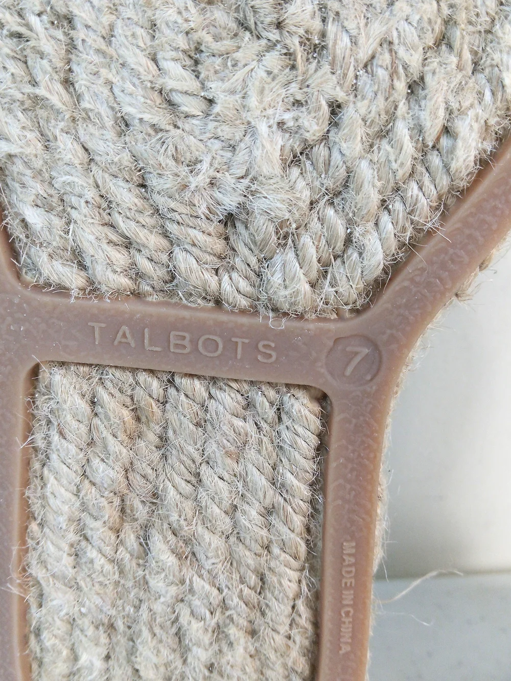 Talbots Women's Blue Striped Espadrille Sandals Size 7 Slip On